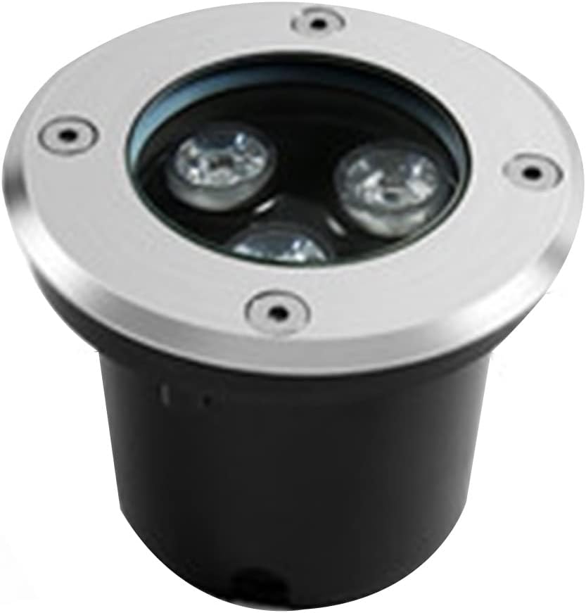 Round Outdoor In-Ground Lights Buried Light Anti-Rust IP67 Waterproof Embedded Landscape Lamp for Lawn Garden Deck Pathway Lighting (Color : Yellow, Size : 36W-AC24V)