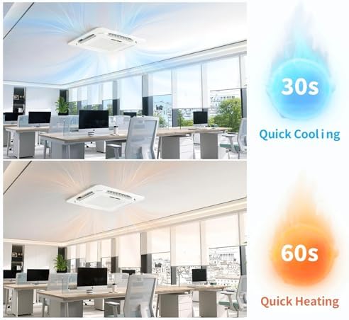 Bonnlo 23000 BTU Ceiling Cassette Air Conditioner with Inverter & Remote Control, 23 SEER2 Ductless Mini Split AC/Heating System with Pre-Charged Condenser, Heat Pump & Installation Kit, 230V