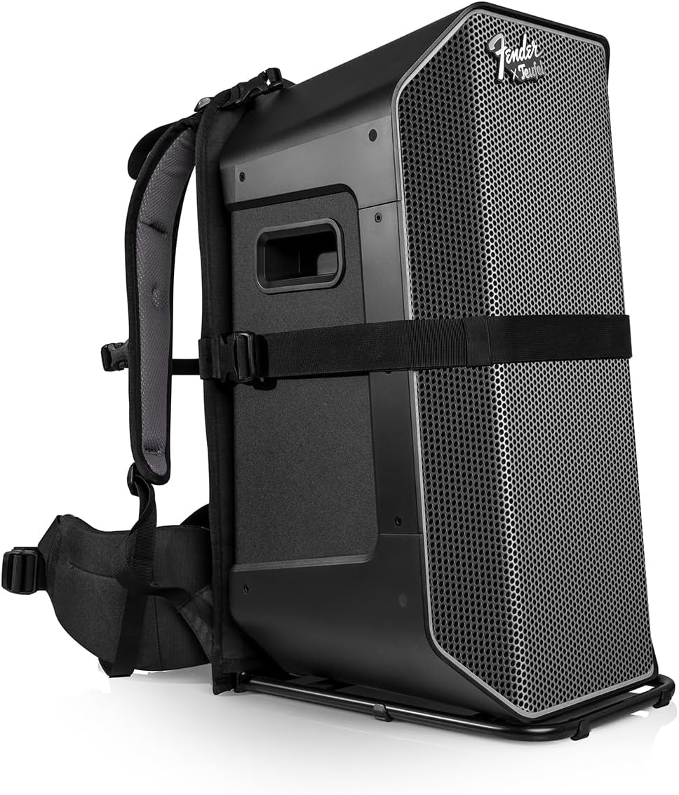 Fender x Teufel ROCKSTER AIR 2 Portable Wireless Bluetooth Speaker with Premium Backpack Bundle Set - Powerful Sound, 58 Hours Playtime, Party & Event Speaker, Mic & Guitar Inputs