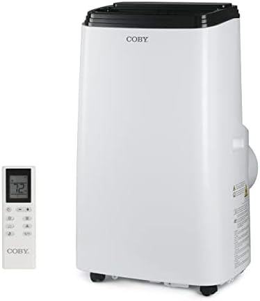 Coby CBPAC815H 4-in-1 AC Unit, Heater, Dehumidifier & Fan, 12,000 BTUs Portable-air-conditioners, White