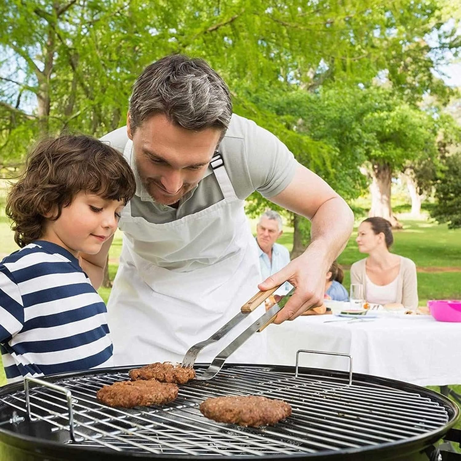 20 Inch oldable Outdoor Firebowl, Wood Burning BBQ Fire Pit with Fireplace Poker Firepits, Log Grate, Poker for Patio Backyard