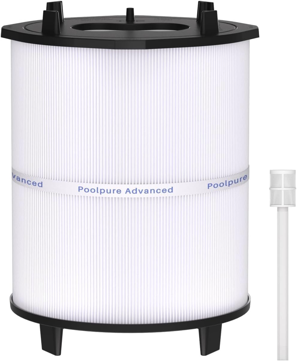 POOLPURE 27002-0100s Pool Filter Cartridge, Compatible with Sta-Rite System 2, Pentair PLM100 D.E. Filter, 100 sq.ft D.E. Filter