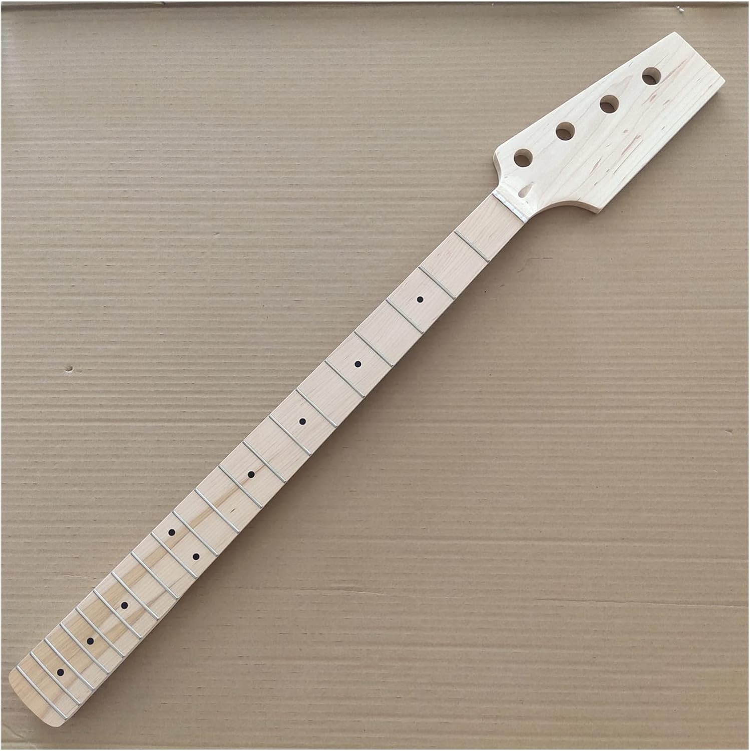 Paddle Head Maple 20 Fret 4 String Bass Guitar Neck Maple Fingerboard DIY Unfinished Guitar Neck