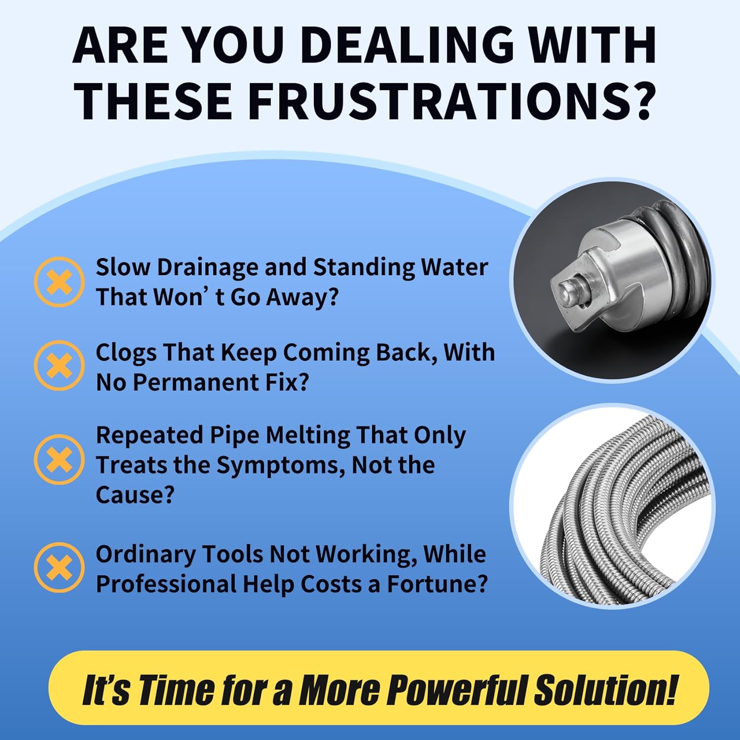 Upgraded 37847 C-32 Inner Core Cable for RIDGID K-3800 and K-375 Drum Machines, 3/8