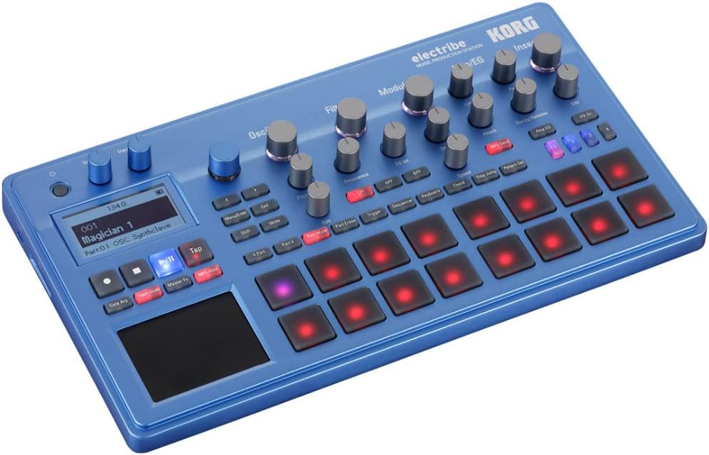 Korg Electribe Synth In Emx Blue with V2.0 Software ELECTRIBE2BL