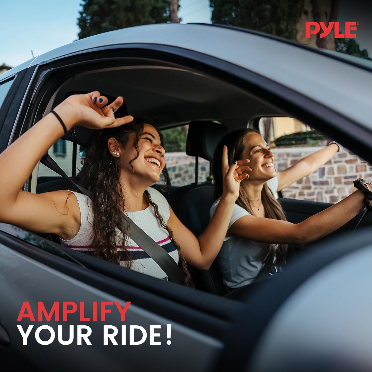 Pyle 5.0 Farad Digital Power Capacitor - High-Performance Car Audio Accessory with Blue Digital Display, Voltage Readout, Over Voltage Protection, Mounting Hardware, DC 12-24V - PLCAPE50