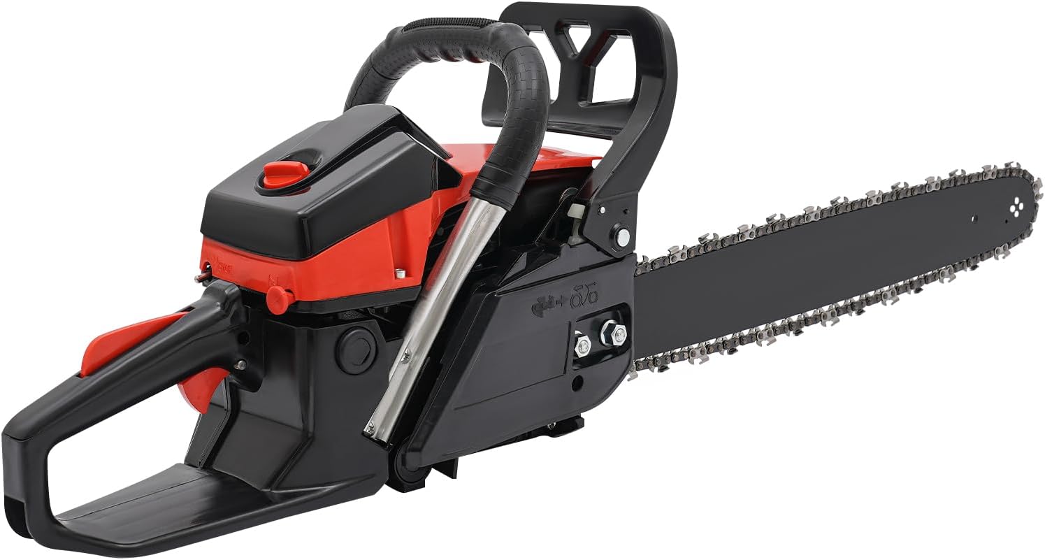 Gas Chainsaw 58cc 18 Inch Gas Powered Chainsaw, 2-Stroke Single Cylinder Gas Chainsaws Top Handle Gasoline Chainsaws For Wood Cutting,Tree Trimming