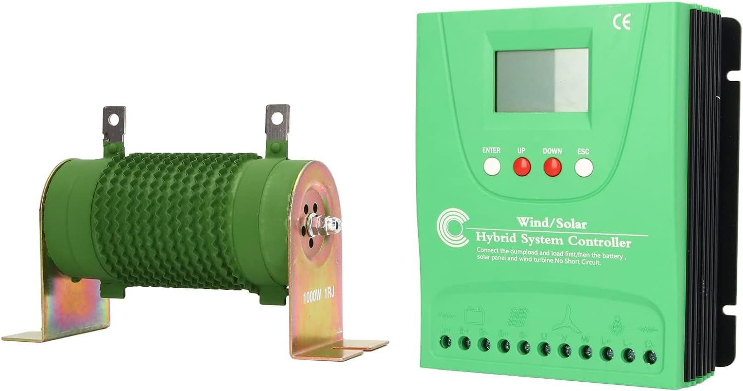 24V 48V Wind Solar Controller, MPPT Boost LCD Solar Energy Controller LCD Large Screen Digital Display(GPI48280)