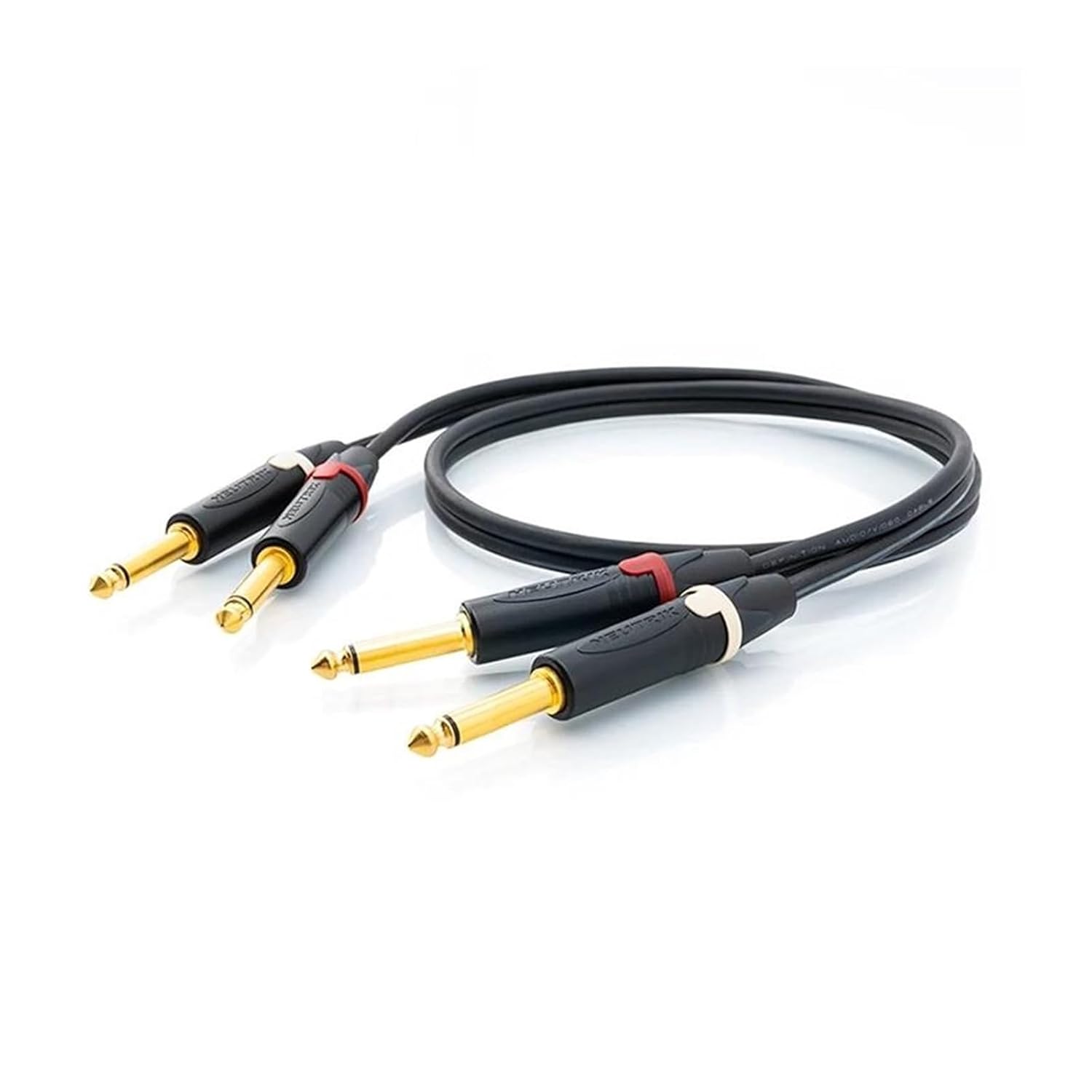 Pro Audio Cable TS Cable 6.5mm Jack Male to Male Cable for Guitar Electric Piano Mixer Stereo Amplifier Speaker(L-L,300Cm)