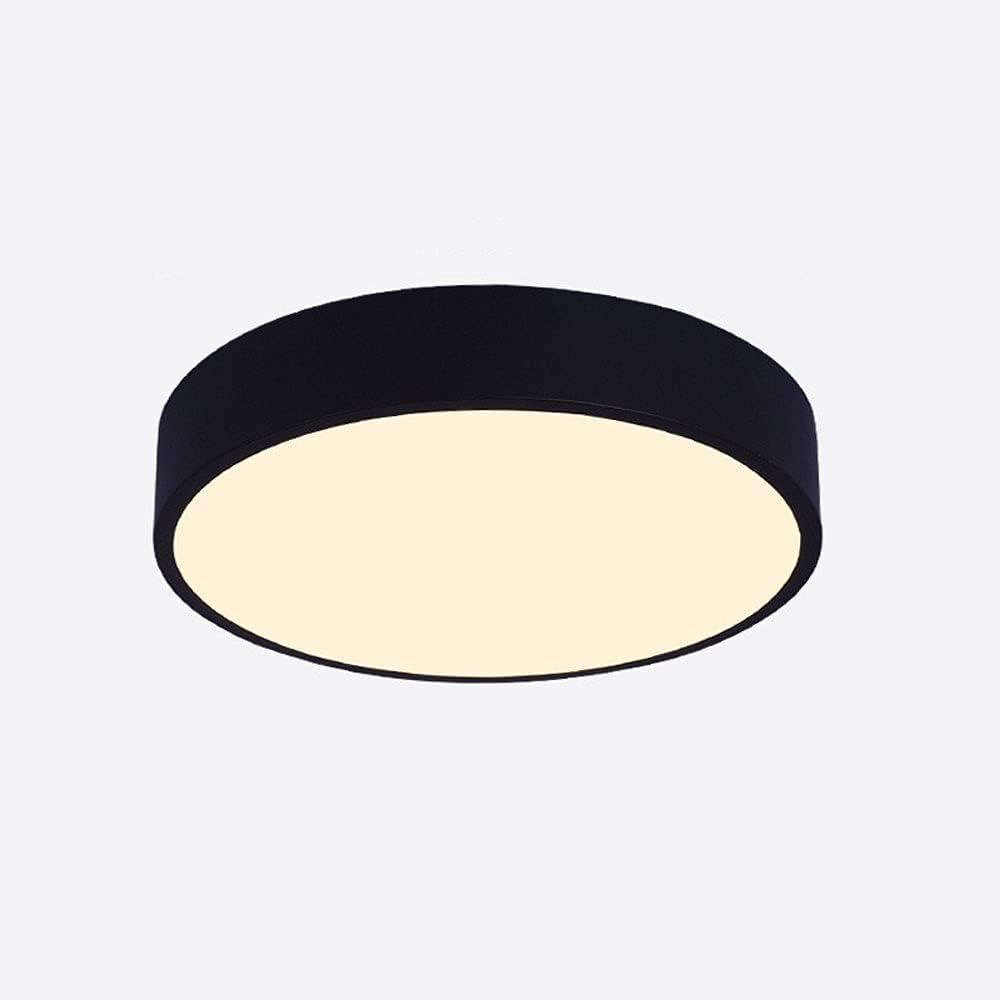 Modern Wrought Iron Round Ceiling Lamp,Flush Mount Ceiling Light,Three-Tone Ceiling Light,LED Energy-Saving Flat Light,Home Interior Decoration Lighting Fixture