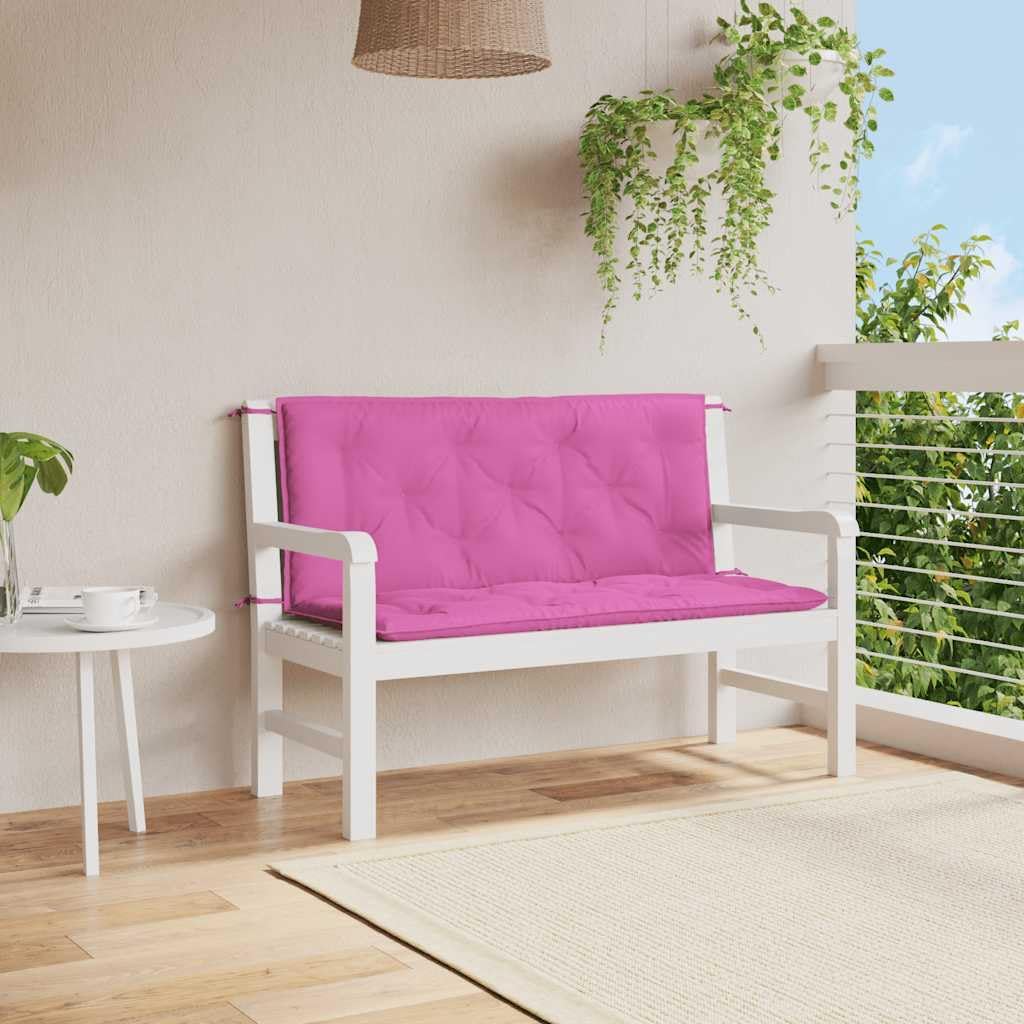 Garden Bench Cushions 2pcs Pink 47.2