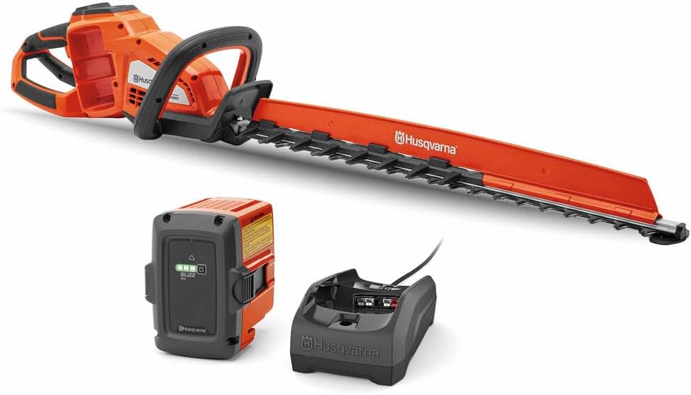 Husqvarna Hedge Master 320iHD60 Battery Hedge Trimmer, 24-Inch Electric Trimmer with Brushless Motor for Efficiency and Durability, 40V Lithium-Ion 4Ah Battery and Charger Included, 970592602