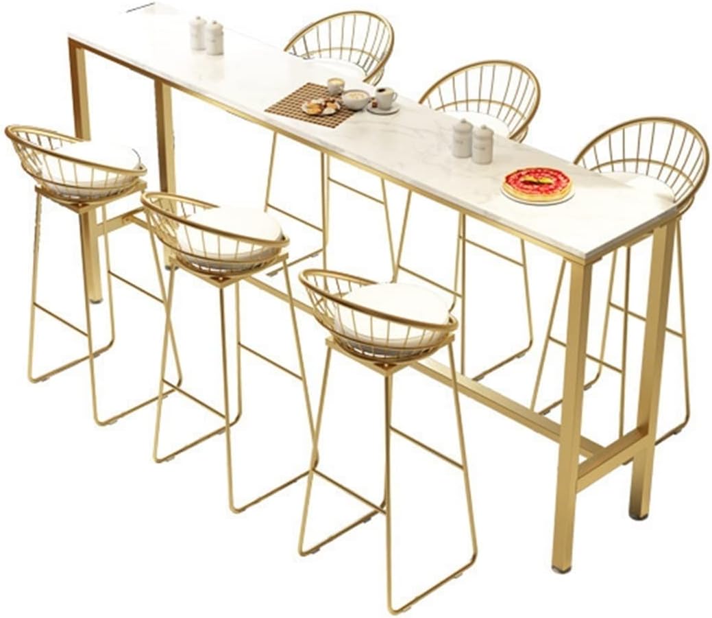 Bar Height Bar Table Modern Bar Table and Chairs Home Living Room Office Bar Table Against The Wall Milk Tea Shop Bar Table, Without Chairs Dining Table Coffee Table (Size : 120 * 40 * 105)