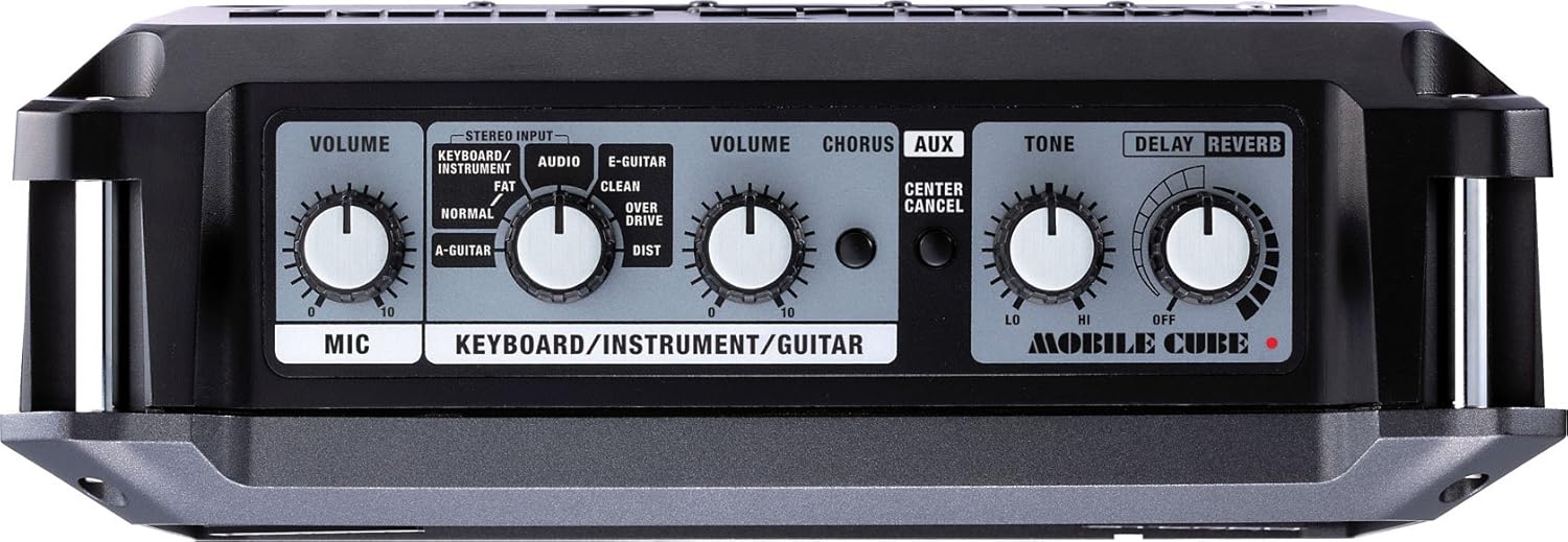 Roland Mobile Cube Battery-Powered Stereo Amp Bundle with Tuner, Instrument Cable, and Austin Bazaar Polishing Cloth