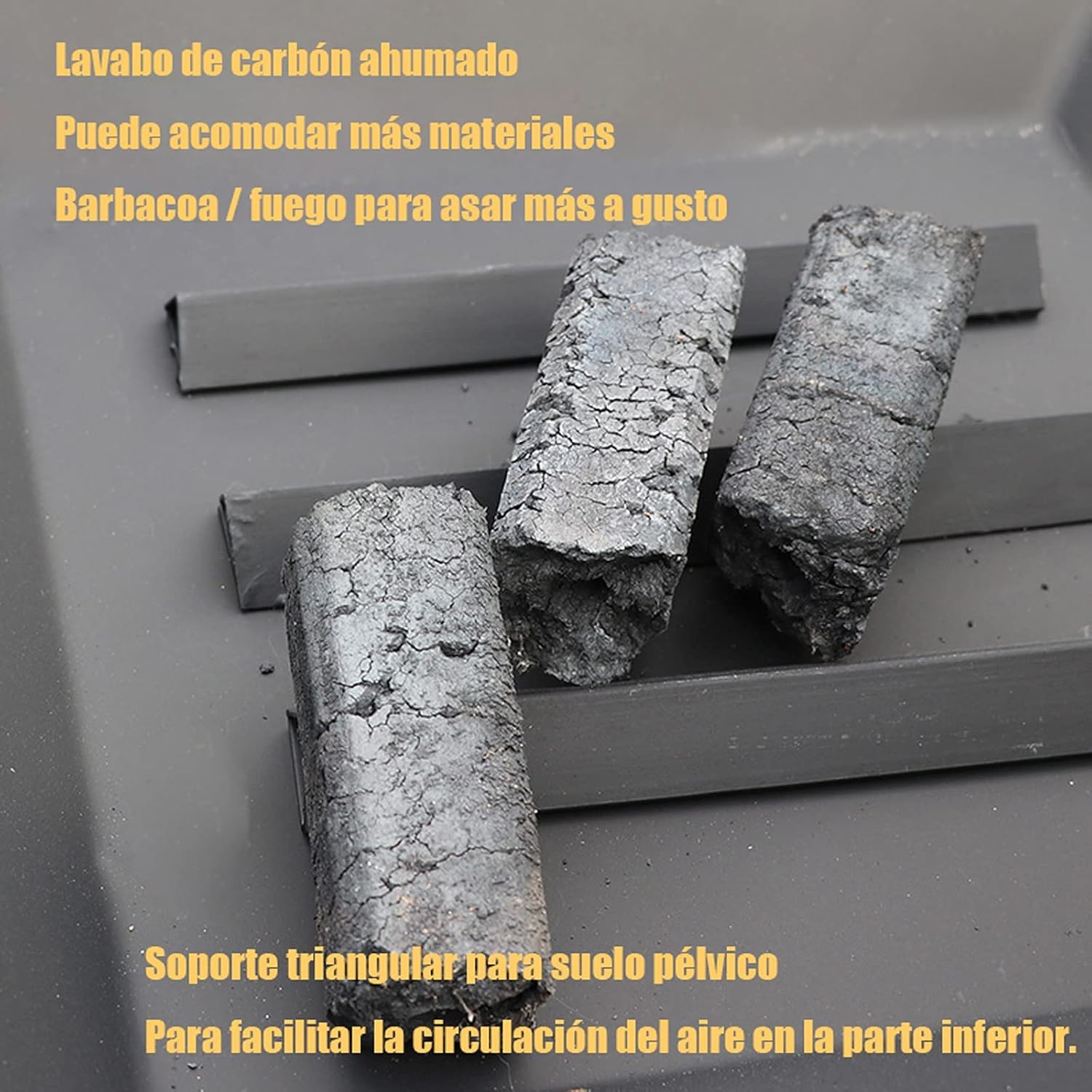 Outdoor Fire Pit Square Metal Firepit Table Wood Burning Stove BBQ Table Ice Pit Heater Suitable for Backyard Garden Camping Party