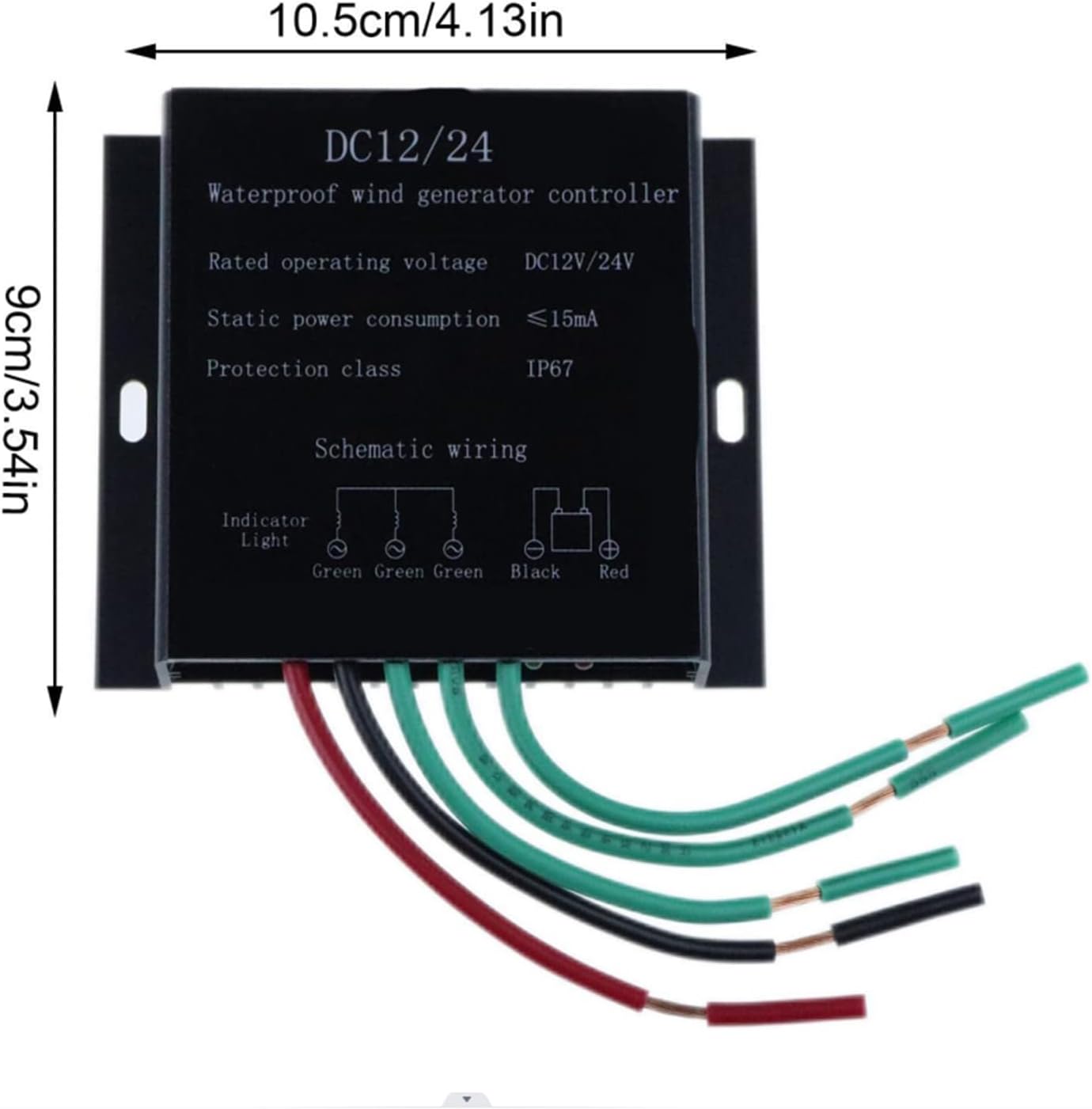12V/24V/48V Wind Turbine Controller, 1500W-3000W Available in Renewable Energy Controller, IP67 Battery Charging Regulator Suitable for Wind/Solar Systems,12V