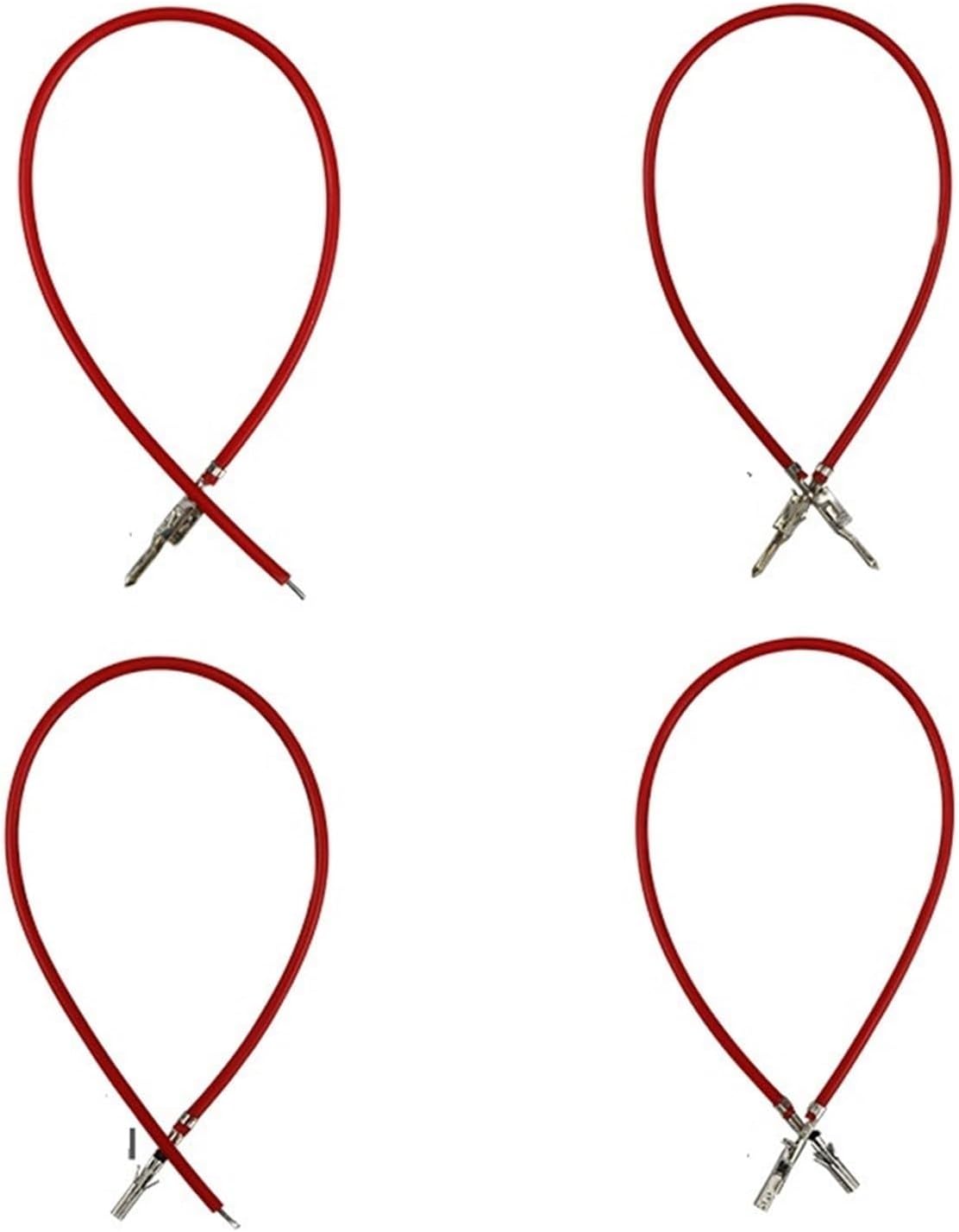 100PCS/lot 5557/5559 20AWG Connector Terminal Wire Electronic Wire Single/Double Head Male/Female Termina WIire Without housing(Gary,500MM_Double Head Female)