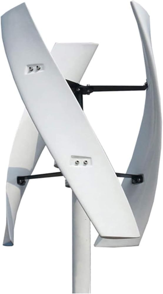 1000W-3000W Vertical Axis Wind Turbine Generator, 12V 24V 48V 3 Leavies Wind Turbine Generator Kit for Boats, Terraces, Cabins, Mobile (No Noise)