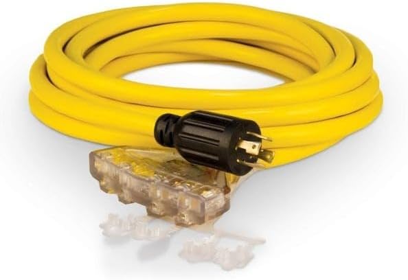 Generator Power Cord, Cord 25 ft., Plastic, Mfr: 48036-A