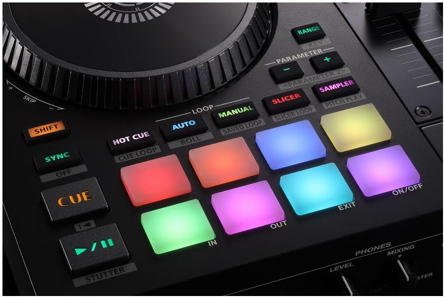 Roland DJ-707M DJ Controller for live streamers and content creators (DJ-707M)