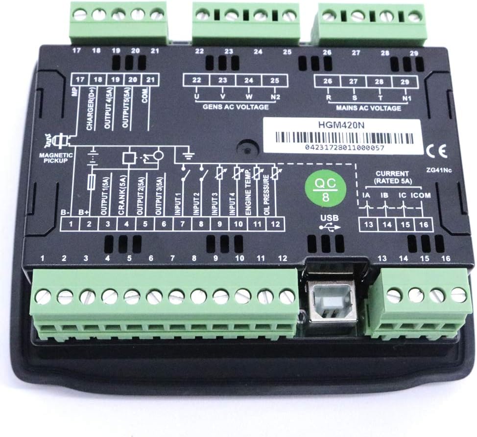 New Smartgen HGM420N AMF Genset Controller Remote Signal Start and Stop Controller Module Mains/Generator Controller Panel