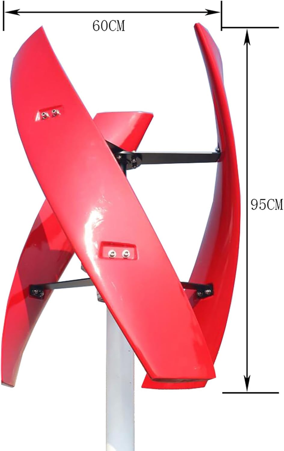 FLTXNY 800W 48V Vertical Axis Maglev Wind Turbine Generator 3 Blades VAWT Wind Power Generator Kits with LCD MPPT Charge Controller Charge 48V Battery Off Grid System