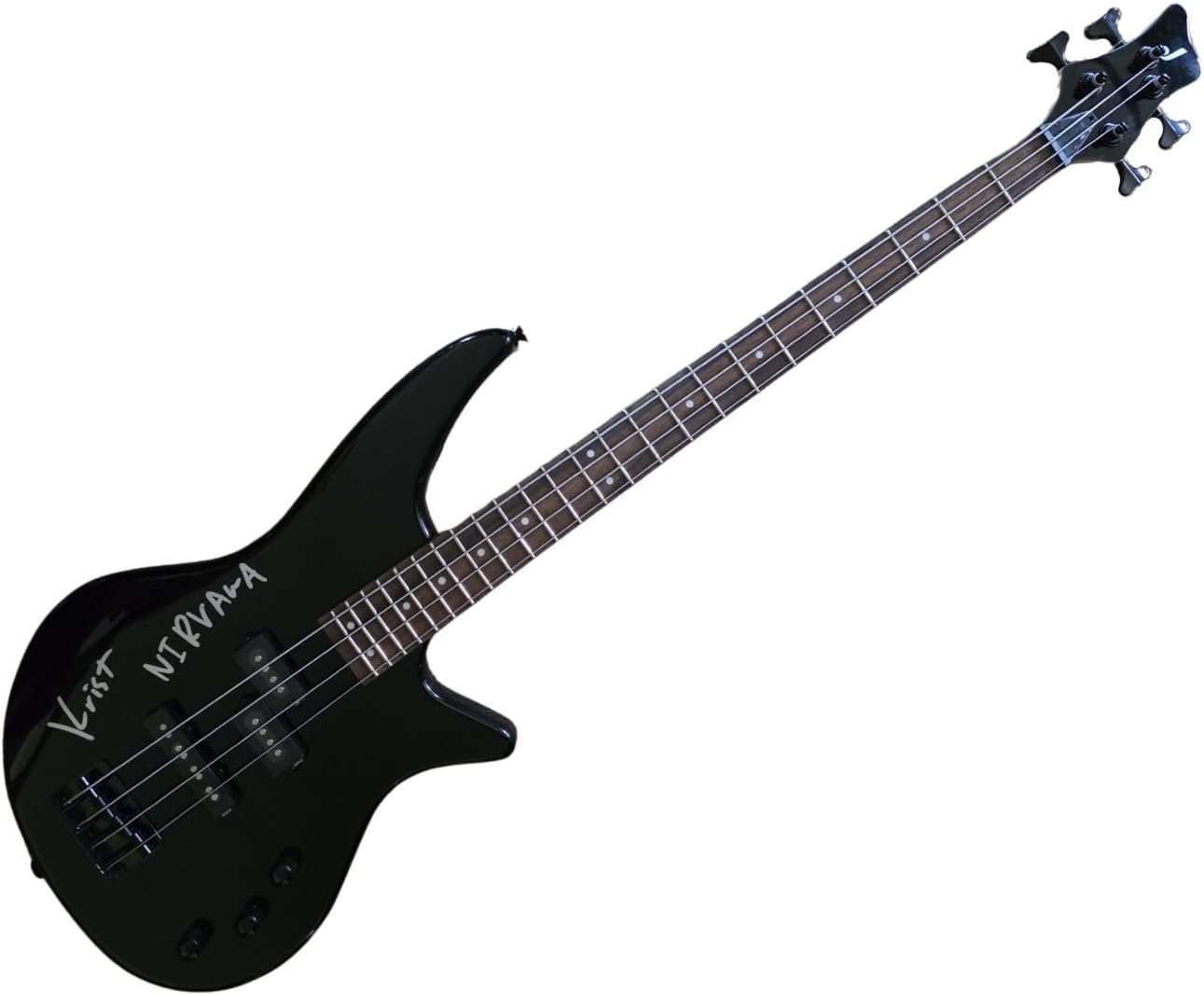Krist Novoselic Signed Electric Bass Guitar COA Exact Proof Autographed Nirvana