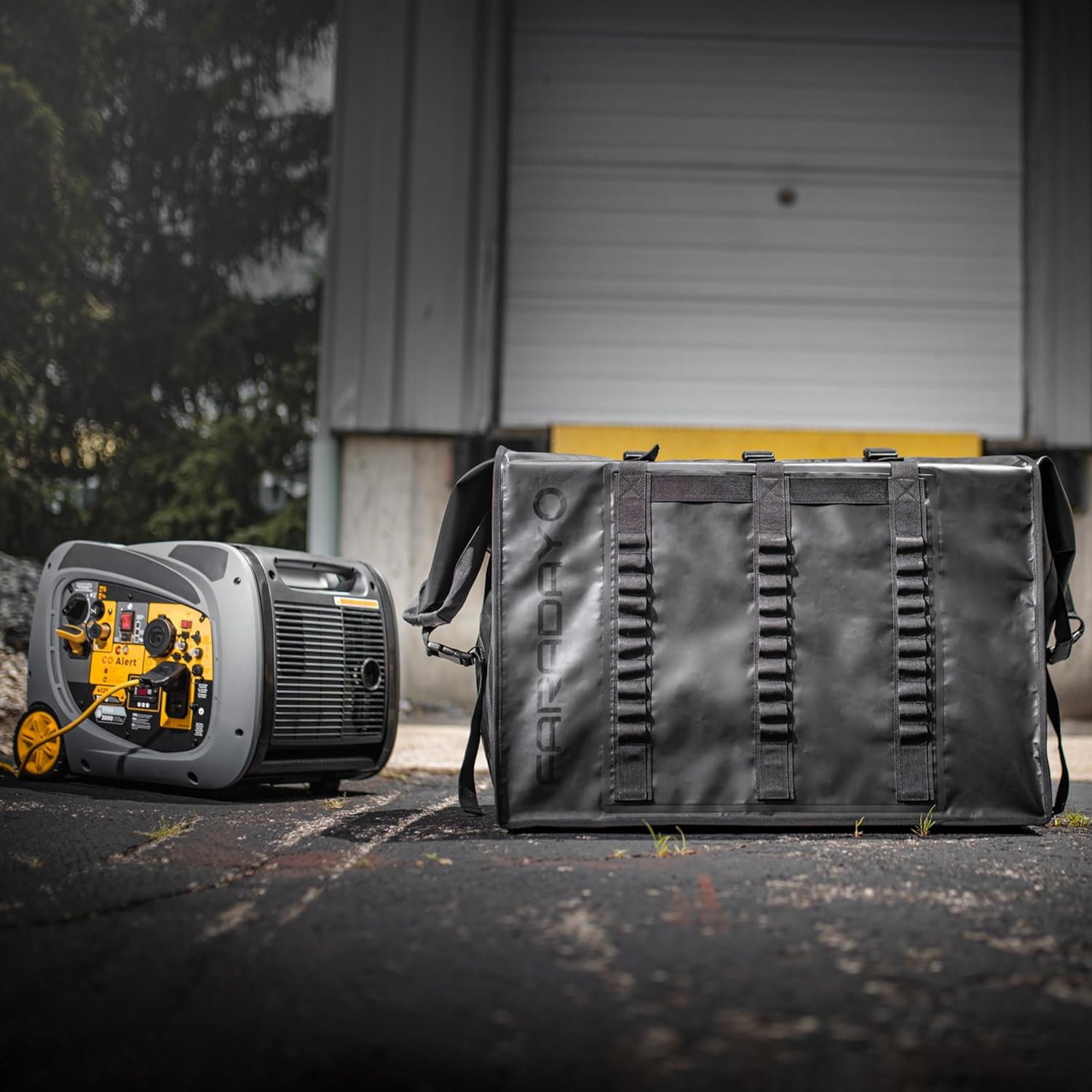 Faraday Generator Dry Bag | EMP Protection | Waterproof Cover | Fits Mid-Size Generators | Heavy Duty Material | MOLLE Webbing | Supported Base Structure