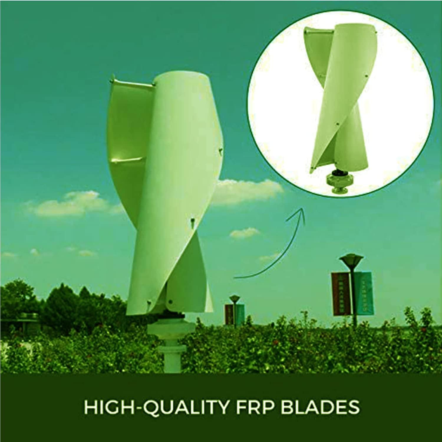 LiuSj JUnSt 9000W Wind Turbine Generator with Controller,Windmill Generator Wind Turbine Businesses Turbine Generator Kit for Home Camping