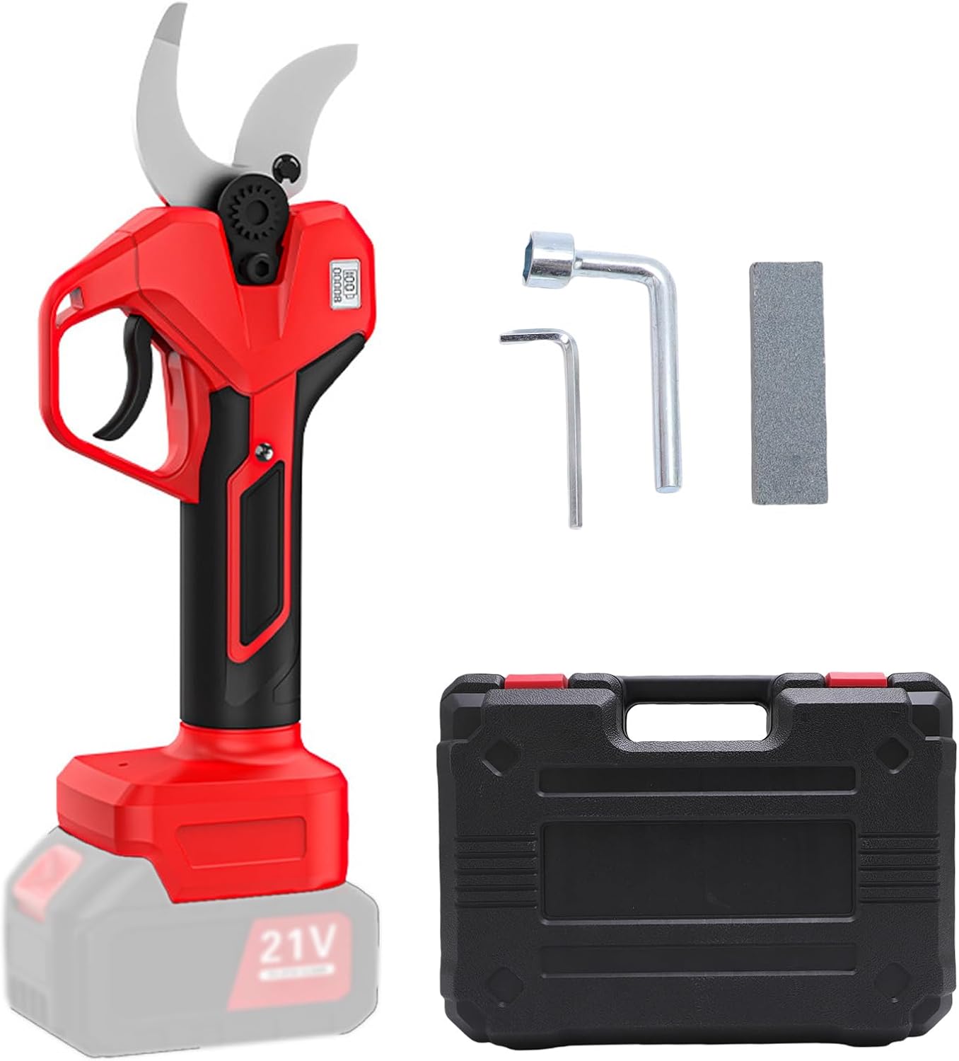 Electric Pruning Shears Fit, Portable Brushless Cordless Pruner with LCD Display SK5 Blades Safety Lock 2 Level Cutting Angle for Gardening Tree Care