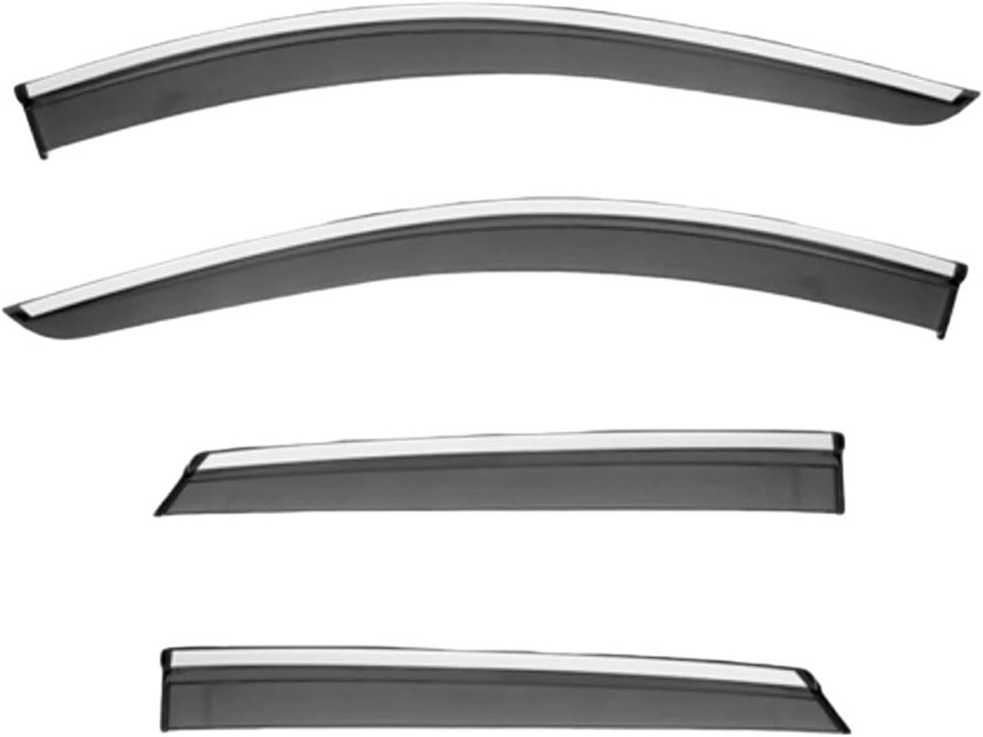 Window Deflectors for Cadillac XT5 MK1 2016-2024, Sun Rain Guard Window Visors Vent Shades with Bright Stripes Car Accessories,4PCS