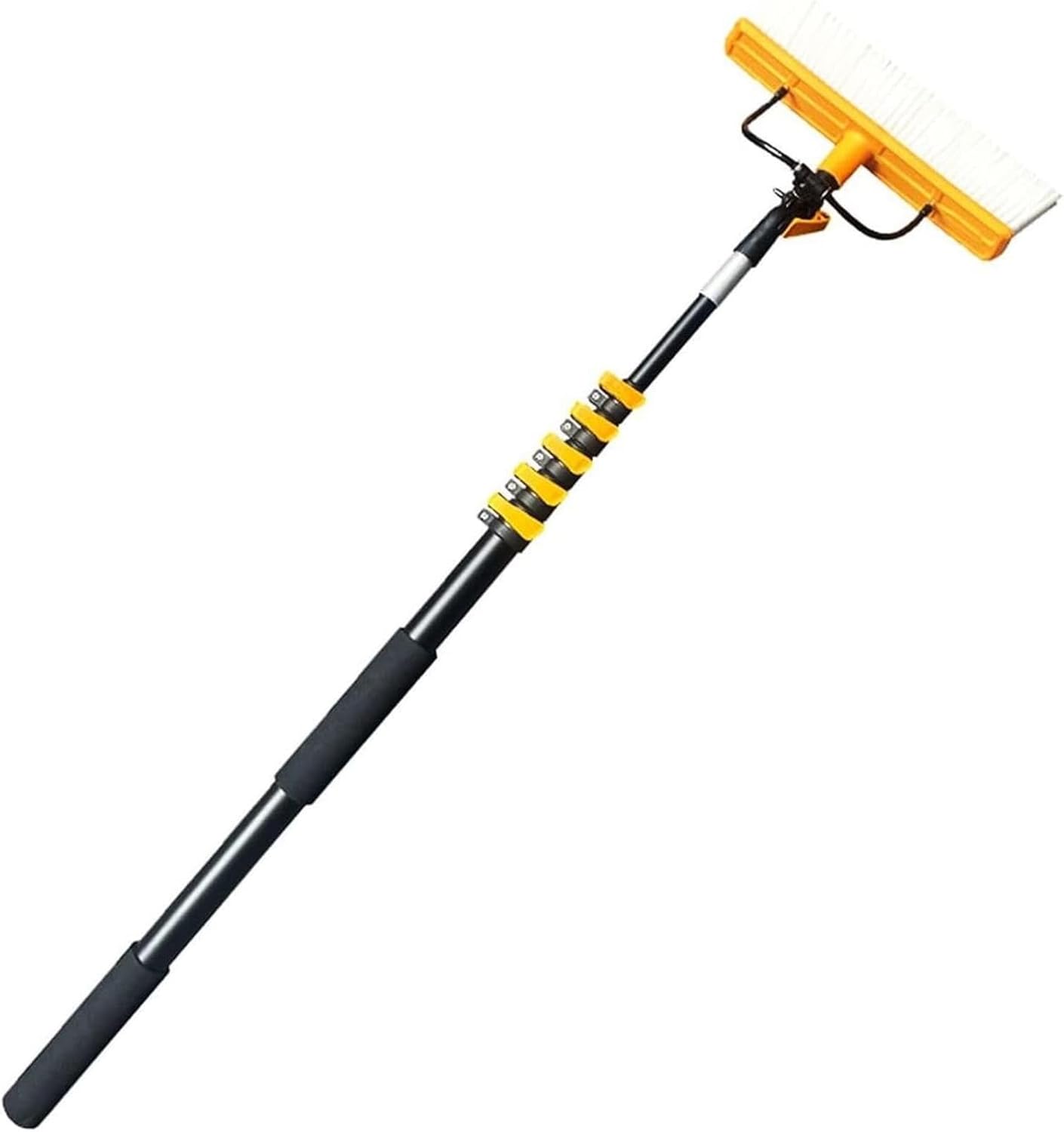 Solar Panel & Window Cleaning Pole Kit, Extendable Water-Fed Brush for Photovoltaic Panels, Roofs, Glass, Tiles, Walls, and Pools (55cm Brush Head 8M/27FT)