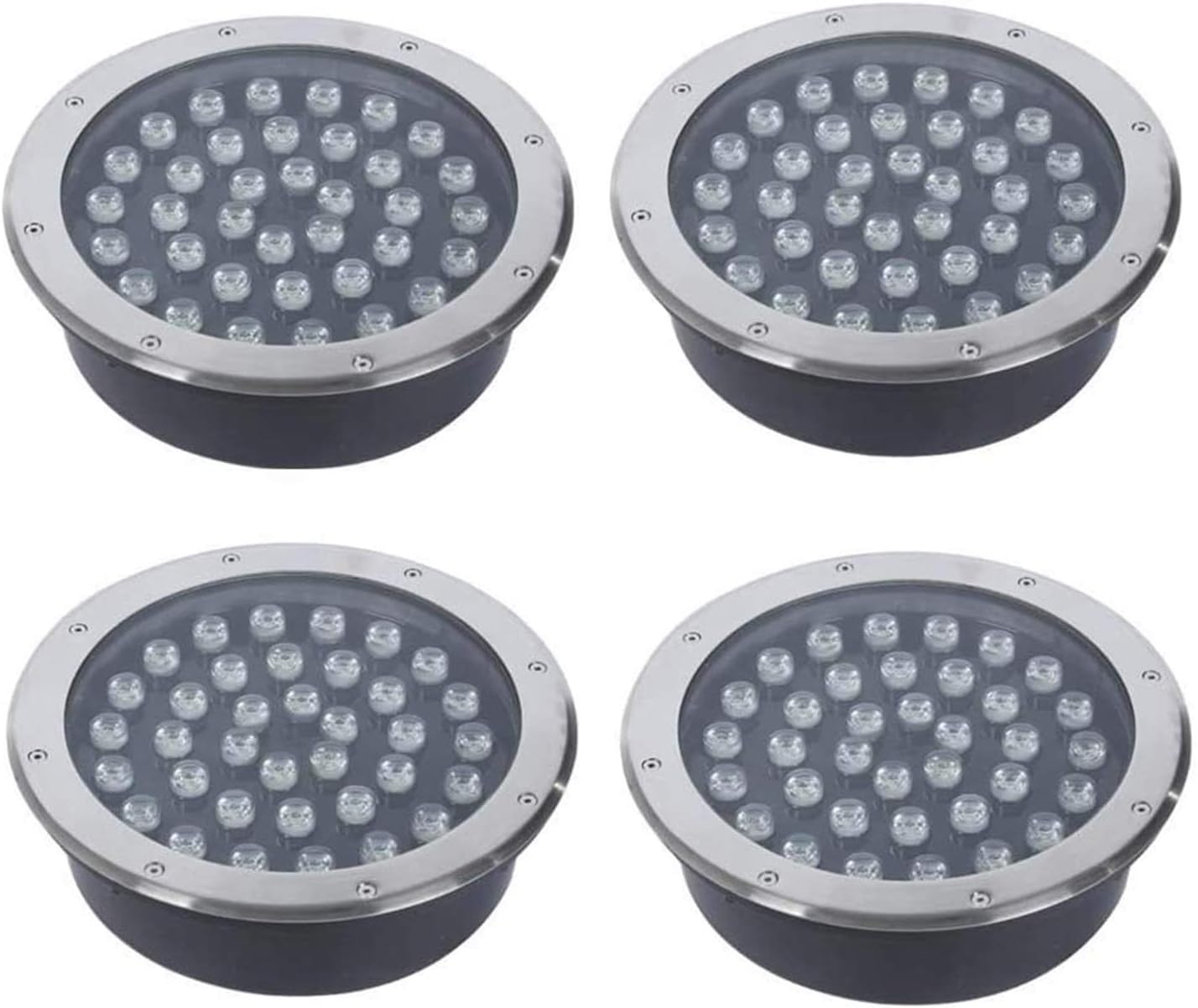 Buried Lights Underground Light LED Path Light Yard Garden Landscape In-ground Well Lights Outdoor Decorative Spotlight,IP67 Waterproof,AC85-265V (Color : Green, Power : 7W) (Cold White 36W)