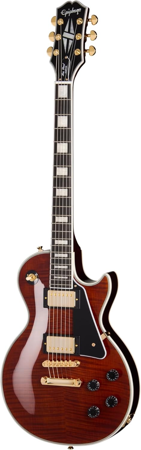 Epiphone EXCLUSIVE Les Paul Custom Figured, Root Beer with Bag