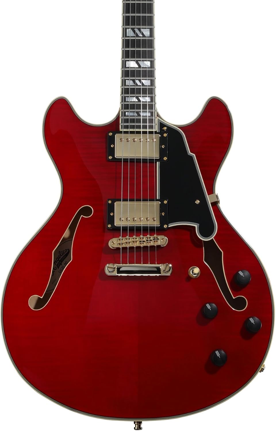 D'Angelico Excel DC Electric Guitar - Trans Cherry