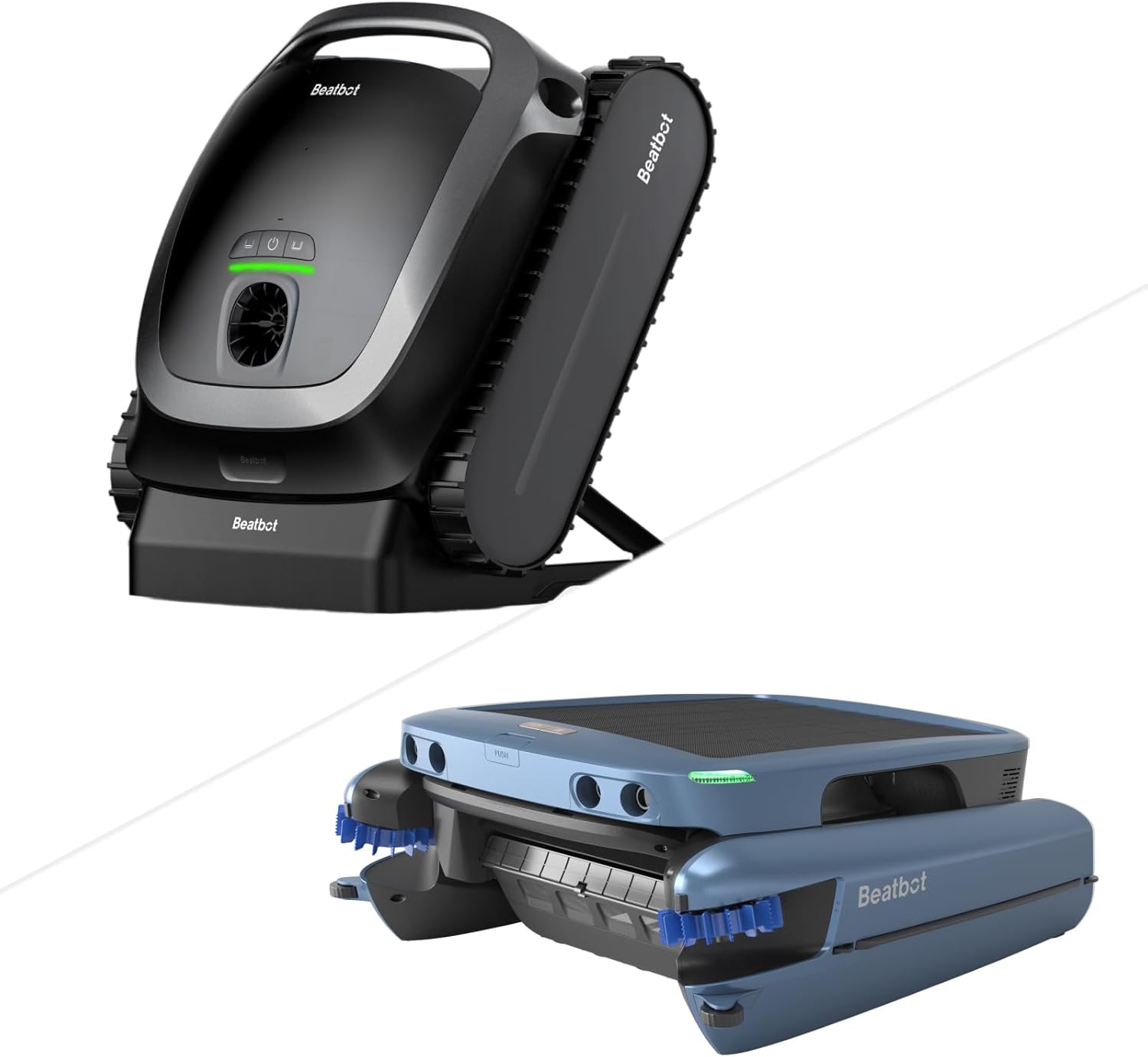 Beatbot AquaSense with iSkim Ultra Bundle, Solar Powered Pool Skimmer, Cordless Robotic Pool Vacuum Cleaner, Water Clarification, Cleans Floor, Walls, Waterline and Surface