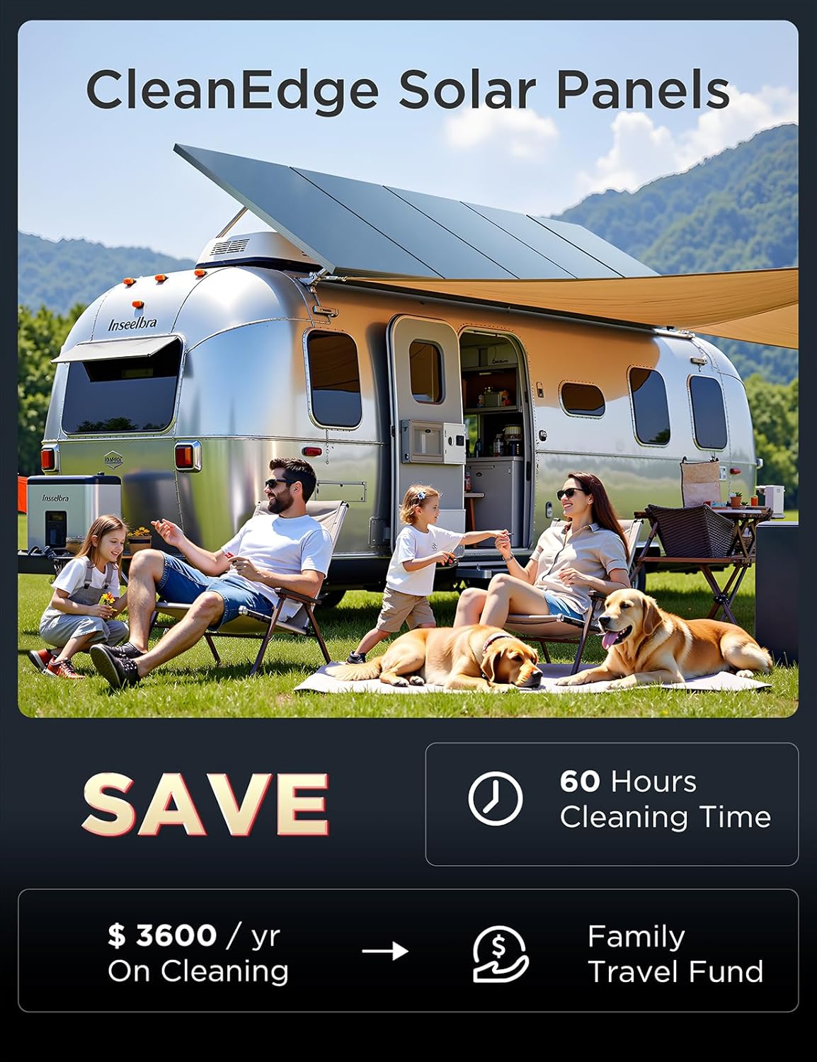 STAR 870 Watt Solar Panel, 2PCS 435W 48V/24V Solar Panels with Full-Screen Design & Maintenance-Free, 25% High-Efficiency Monocrystalline, Reliable Power for RV, Marine, Roof, Home, and Off-Grid