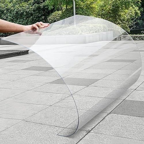 Polycarbonate Roofing Sheets - Clear Greenhouse Panels Shatterproof Acrylic Plastic for Outdoor Canopy Carport Frame Replacement Pack of 10 Durable Panels