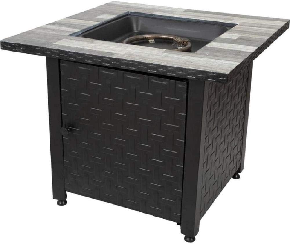 636643 Blue Rhino GAD15262SP Fire Pit LP Gas Table Black, Gray