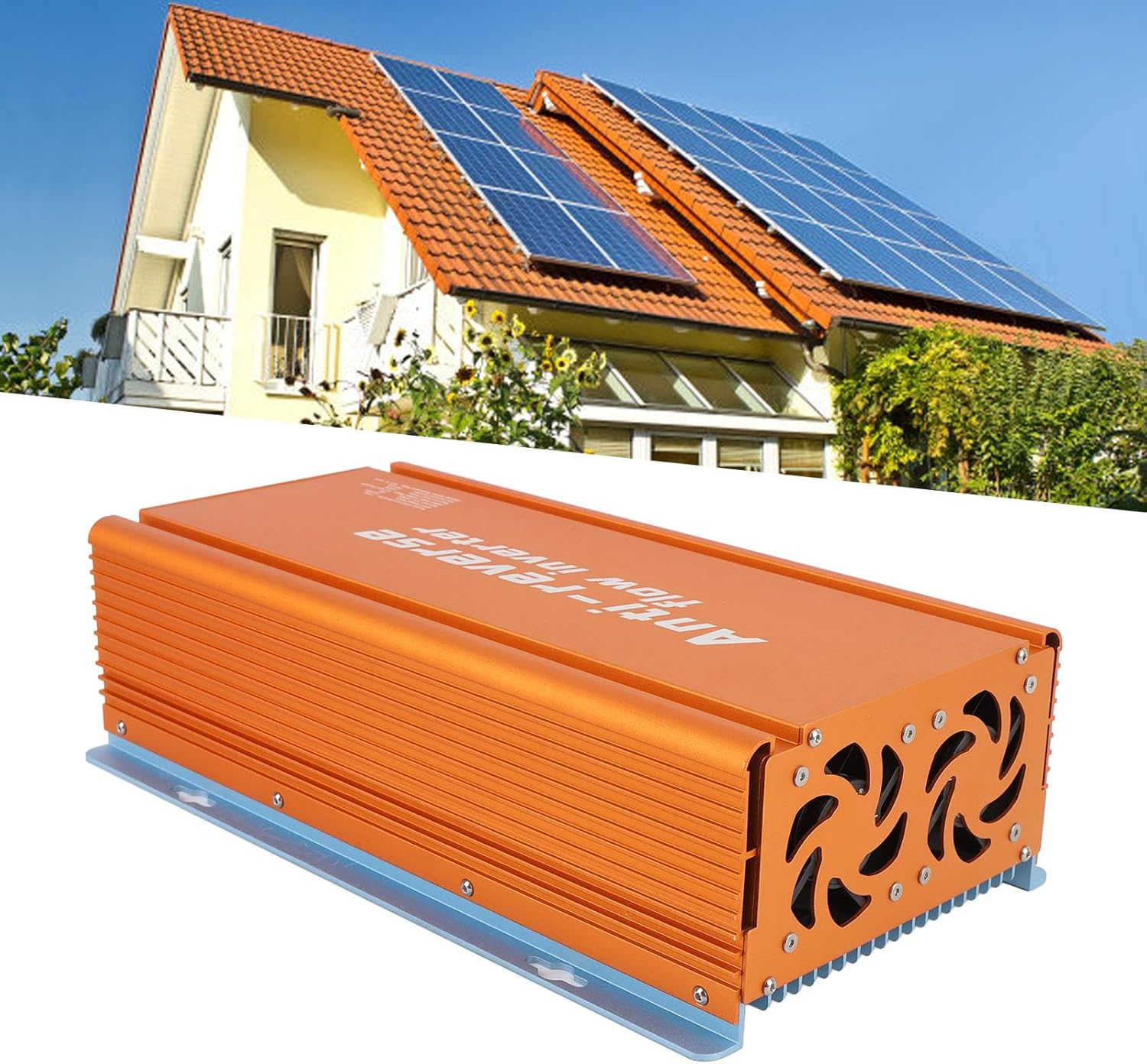 Fafeicy 1000W Grid Tie Solar Power Inverter, with APP Monitoring MPPT Technology, for RV and Household Use 22-50V DC Input 48-62Hz Frequency (120V)