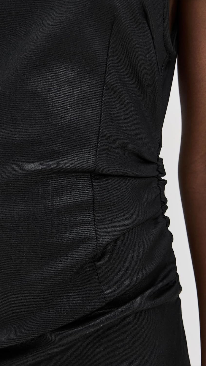 DL1961 Women's Esme One Shoulder Coated Midi Dress