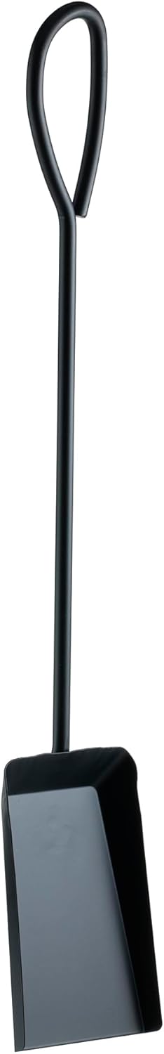 UniFlame 5-Piece Black Wrought Iron Fireplace Tools Set with Ring Handles (F-1187B)