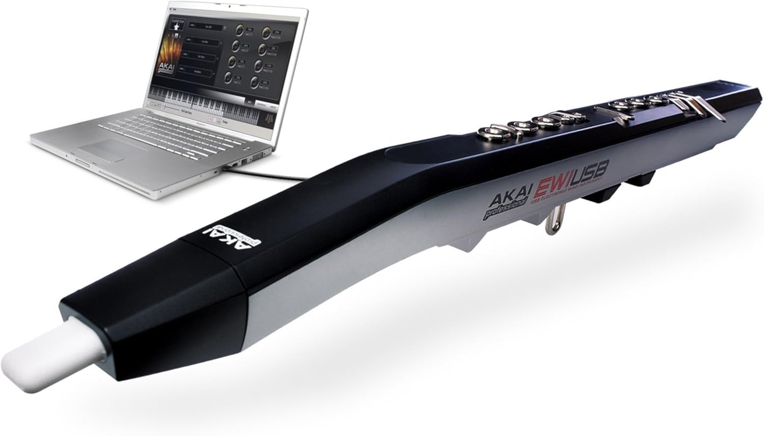 AKAI PROFESSIONAL EWI USB - Electronic Wind Instrument and MIDI controller, with Plug-and-play Connectivity and Garritan Sound Library