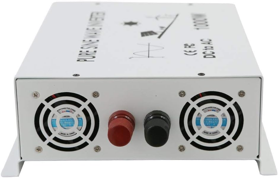WZRELB 1000W 12V Pure Sine Wave Solar Power Inverter DC AC Converter