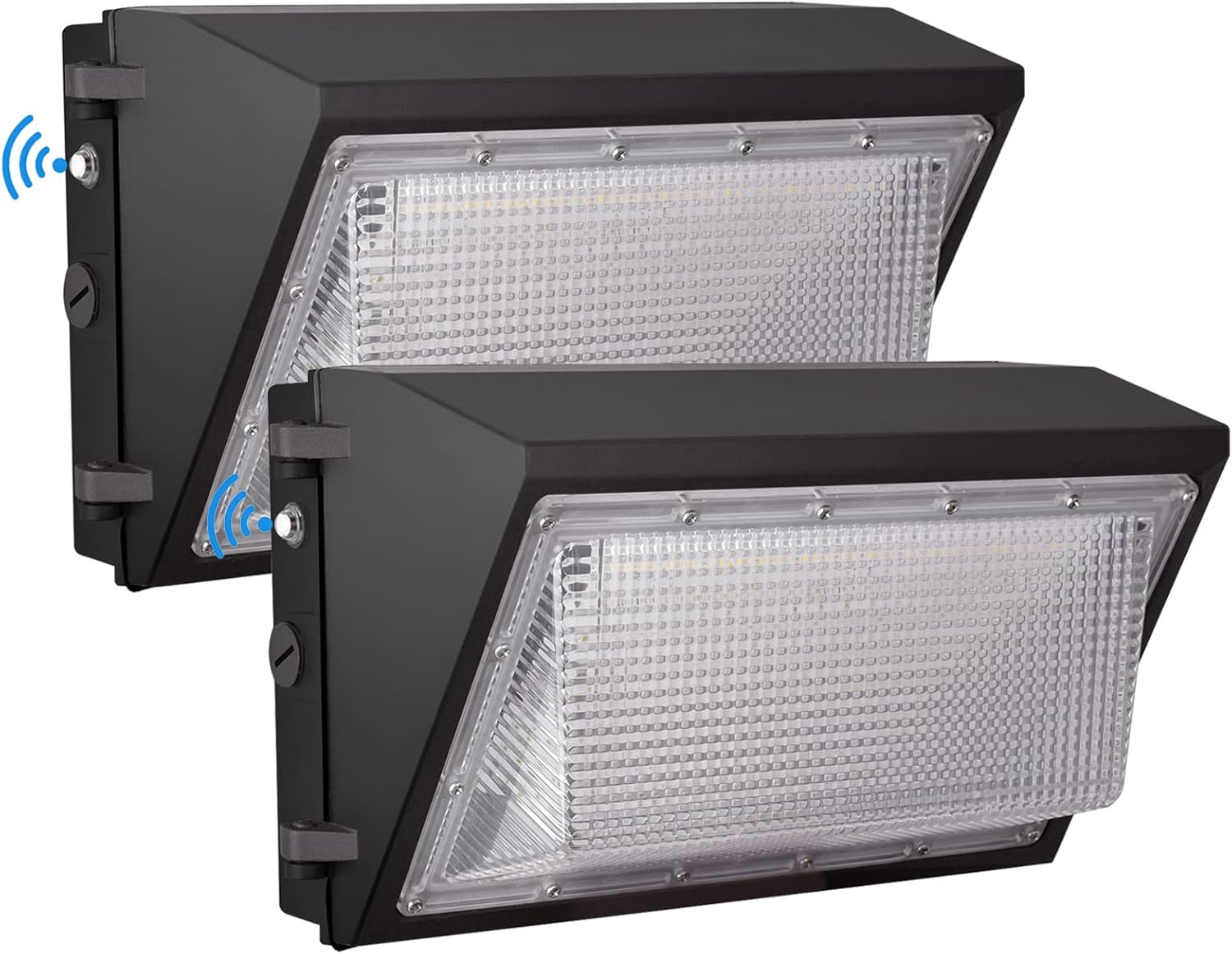 LED Wall Pack Light with Dusk to Dawn Photocell,80W 10500LM 5000K Daylight Wall Pack, AC100-277V Input,500W HPS/HID Equivalent, Waterproof Commercial Security Lighting for Warehouses, Garage, 2 Pack