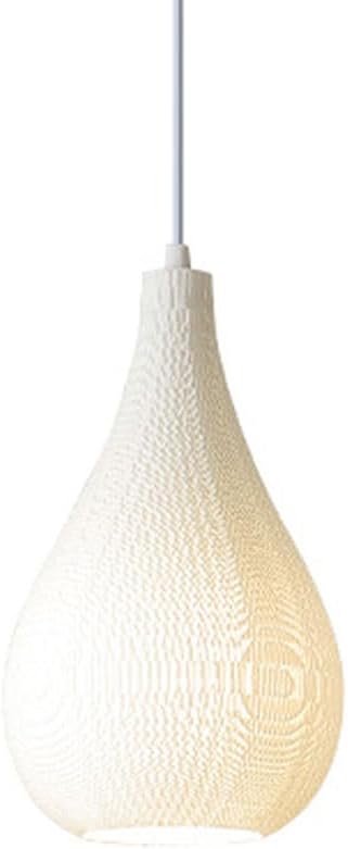 Hanging Lamp, Vase Shaped Pendant Light Fixtures White Hanging Light Decor PE Material Pendant Lamp Minimalist Chandelier Indoor Hanging Ceiling Lamp Fixtures for Girls Bedroom, Ling-878912