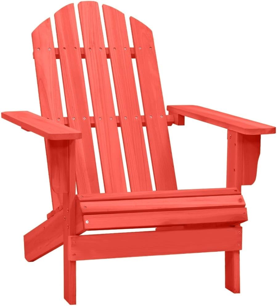 Patio Chair Patio Adirondack Chair Solid Fir Wood Red