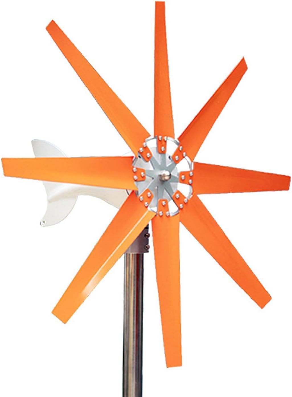 CHRISK 9000W 8 Blades Wind Turbine Generator Windmill with Controller Low Wind Speed Starting Wind Turbines for Marine Home Charging