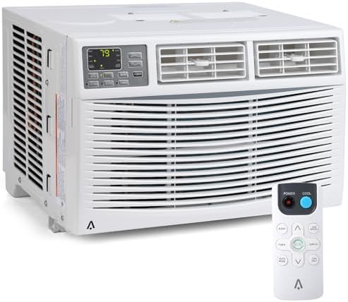 8000 BTU Window Air Conditioner with WiFi, Window AC Unit Cools Up to 350 Sq. Ft with Cooling, Dehumidifier, 3 Fan Speed, Energy Saving with Remote & App Control & Timer Function, Perfect for Room