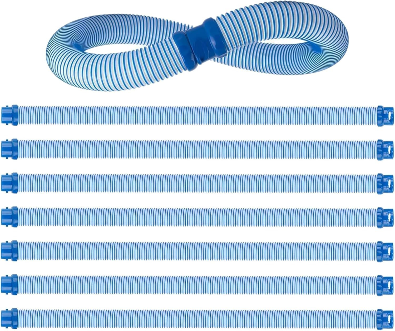 8 Pack Pool Cleaner Hose for X7 T3 T5 MX6 MX8, 39 Inch Swimming Pool Vacuum Hose Replacement Kit, R0527700 Twisted Lock MX6 MX8 Replacement Parts for Swimming Cleaning (8 PACK)